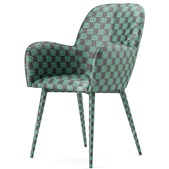 Modern Fallon Accent Chair - Queer Eye 3D model image 6