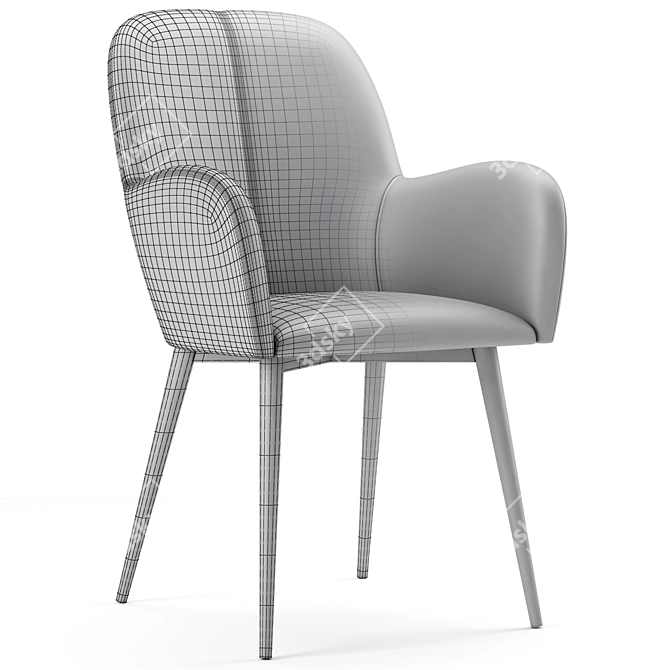 Modern Fallon Accent Chair - Queer Eye 3D model image 7