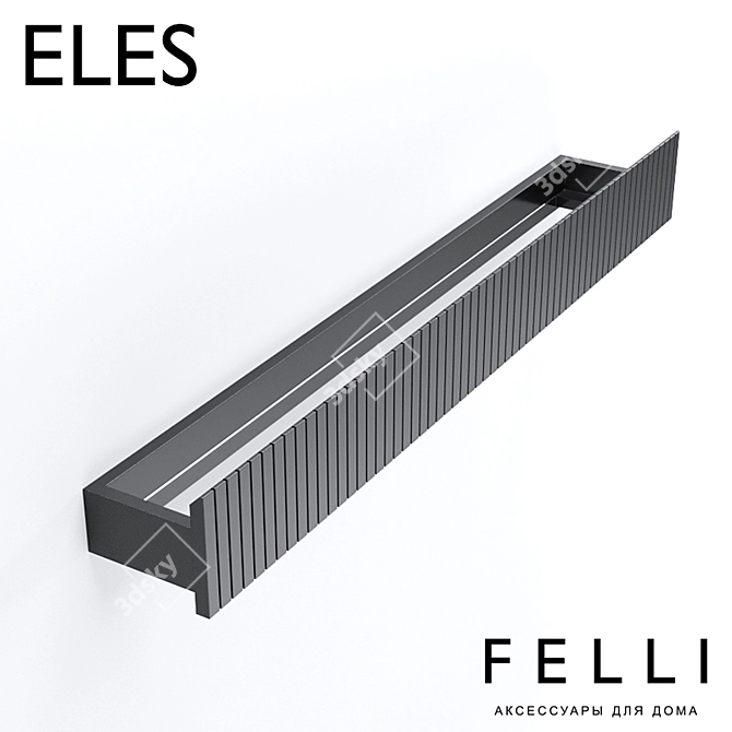 Sleek Felli Eles Shelf 3D model image 1