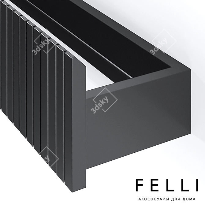 Sleek Felli Eles Shelf 3D model image 4