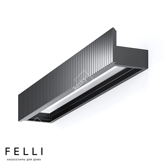 Sleek Felli Eles Shelf 3D model image 13