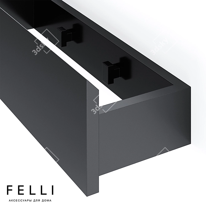 Felli Nuo Designer Shelf 3D model image 9