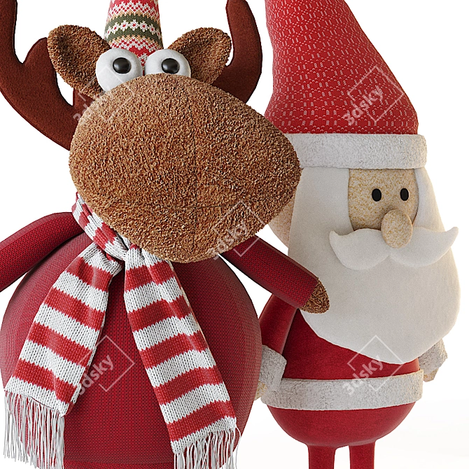 Festive Plush Toys 3D model image 3