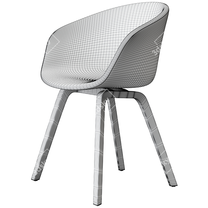 Hay AAC 23 Chair: Sleek Design for Modern Spaces 3D model image 3