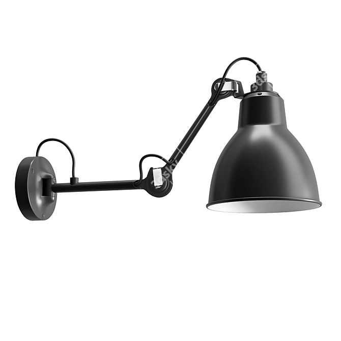 DCW Editions Lampe Gras N°204: Flexible Industrial Table Lamp 3D model image 1