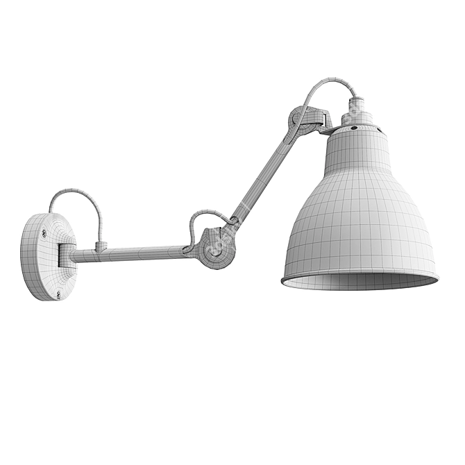 DCW Editions Lampe Gras N°204: Flexible Industrial Table Lamp 3D model image 3