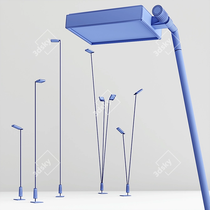 Elegant FLIA Street Lamp 3D model image 3