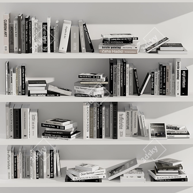 Complete Book Collection Set 4: V-Ray/Corona 3D model image 2