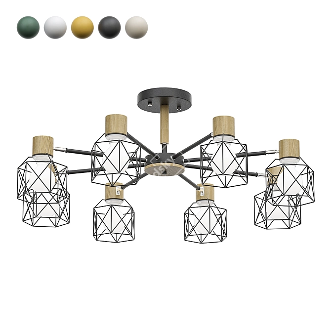 CORF Chandelier with Elegant Design 3D model image 1