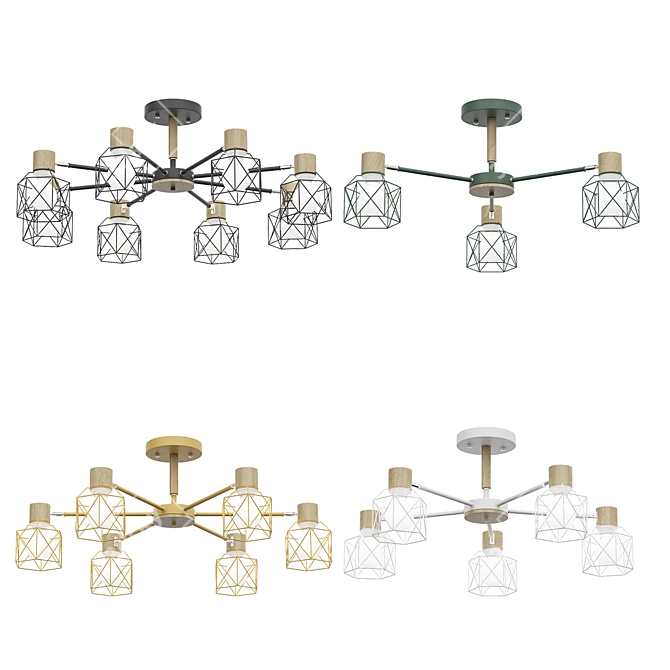 CORF Chandelier with Elegant Design 3D model image 2