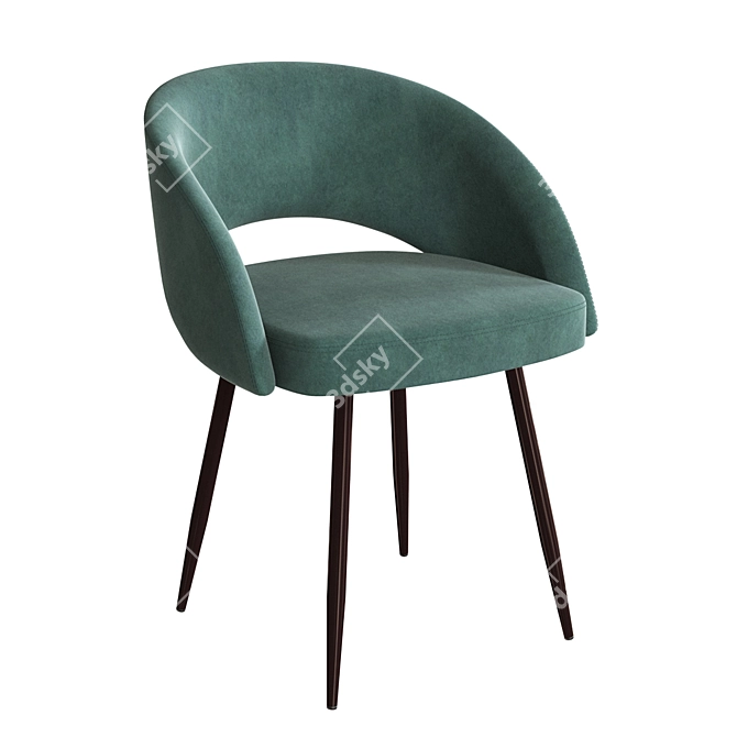 Mirella Grace Metal Chair 3D model image 1