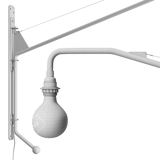 Elevate Your Space: Vitra Potence Lamp 3D model image 2