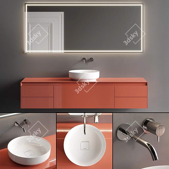 Luxurious Antonio Lupi Vanity Set 3D model image 1