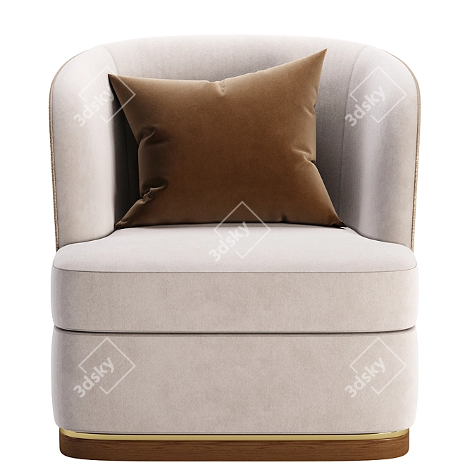 Stylish Michal Armchair: High-quality Design & Comfort 3D model image 2