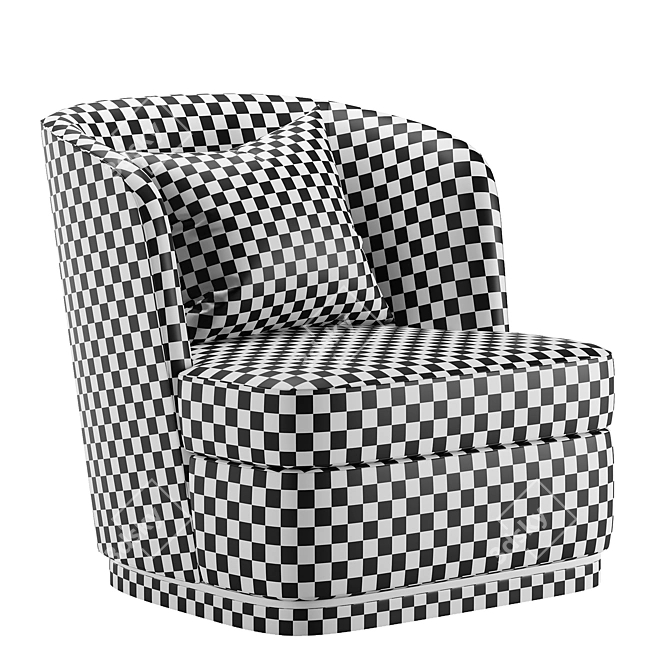 Stylish Michal Armchair: High-quality Design & Comfort 3D model image 3