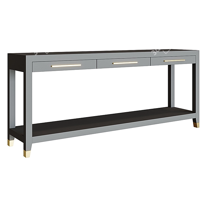 Graydon Shagreen Console - Sleek Elegance for your Space 3D model image 1