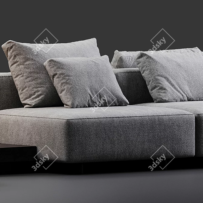 Modern Minimalist Molteni & c Marteen Sofa 3D model image 2