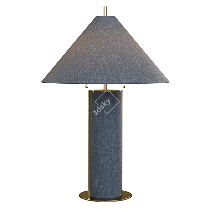 Elegant Remi Table Lamp - Crate & Barrel 3D model image 2