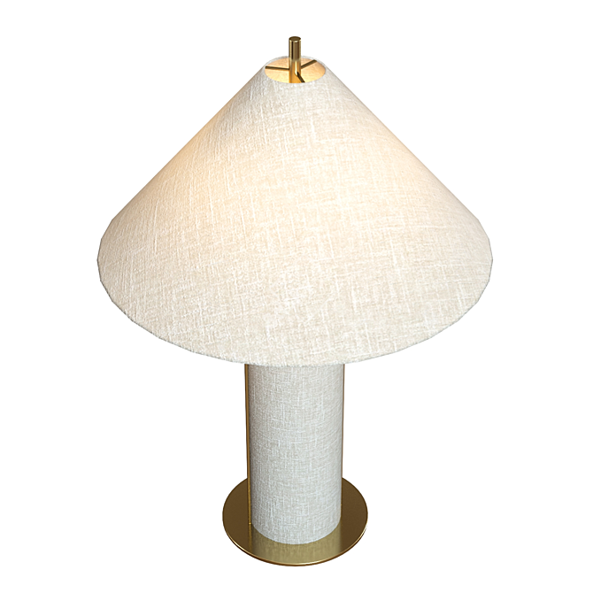 Elegant Remi Table Lamp - Crate & Barrel 3D model image 3