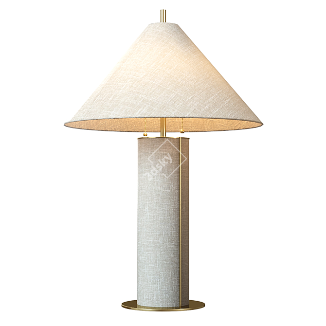 Elegant Remi Table Lamp - Crate & Barrel 3D model image 4