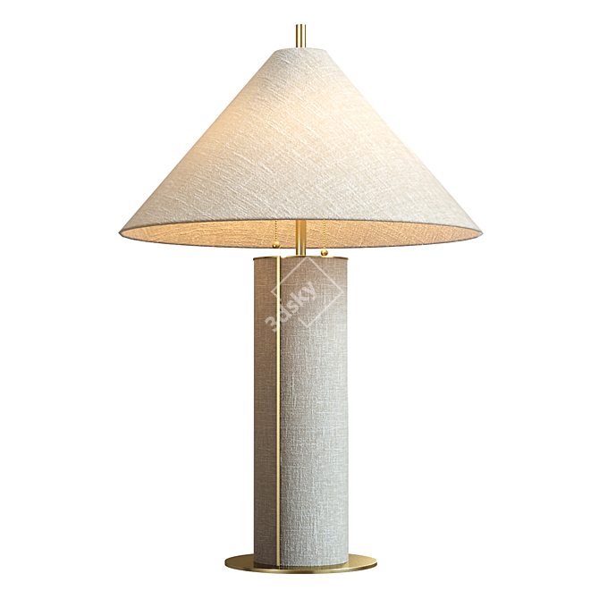 Elegant Remi Table Lamp - Crate & Barrel 3D model image 5