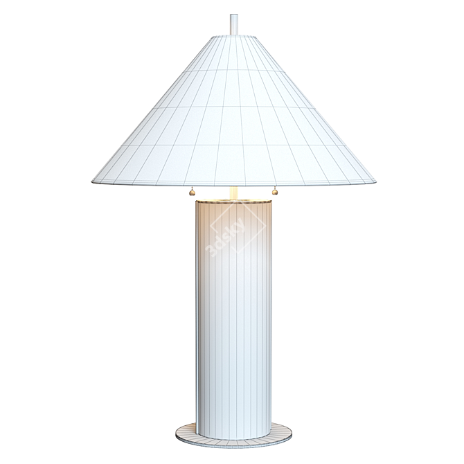 Elegant Remi Table Lamp - Crate & Barrel 3D model image 6