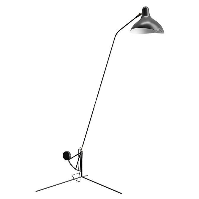 DCW Mantis BS1 Floor Lamp - Versatile and Elegant 3D model image 1