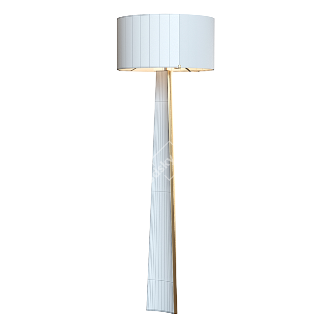 Elegant Isla Triangle Floor Lamp 3D model image 6