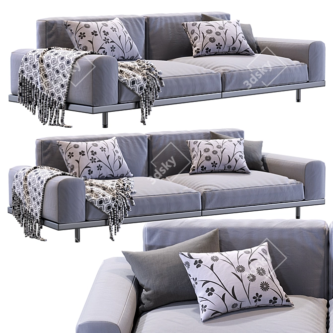 Modern Naviglio Sofa for Stylish Living 3D model image 1