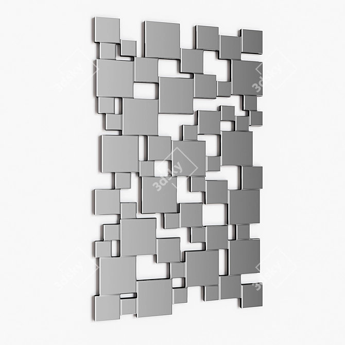 Title: Elegant Yovas Wall Mirror 3D model image 1