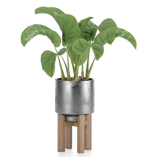  Lush Greenery Indoor Plant Set 3D model image 4