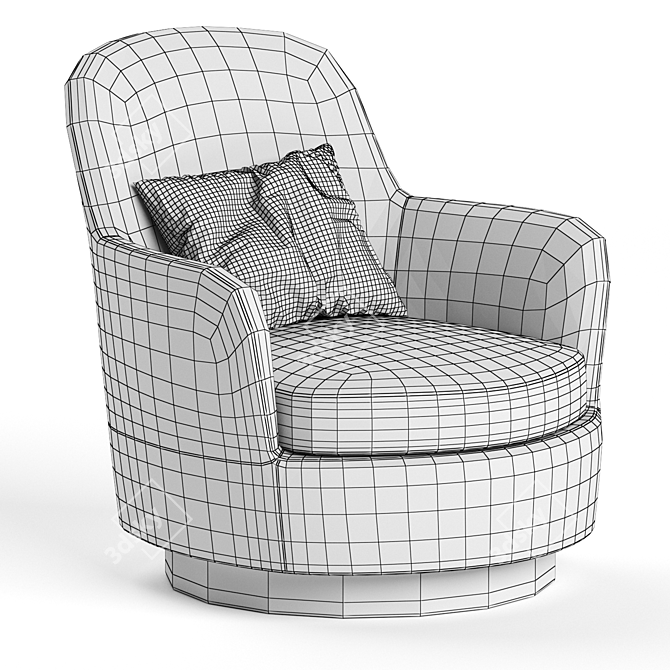 Minotti Jacques Modern Technical Sheet 3D model image 6