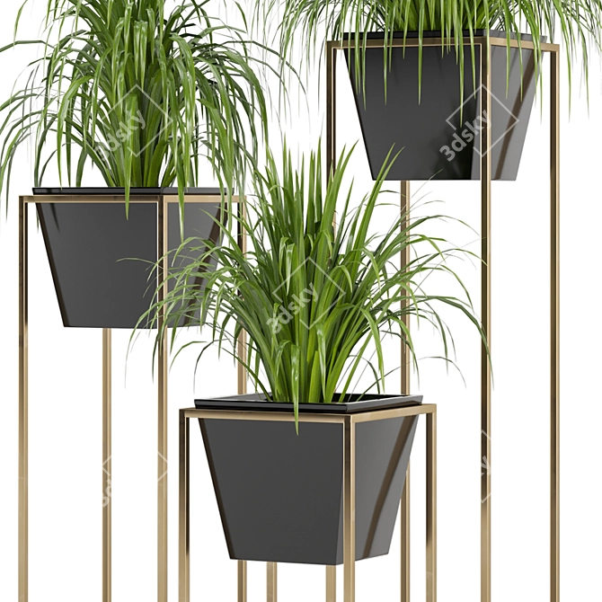 Modern Indoor Plants: Ferm Living Bau Pot Set 3D model image 2