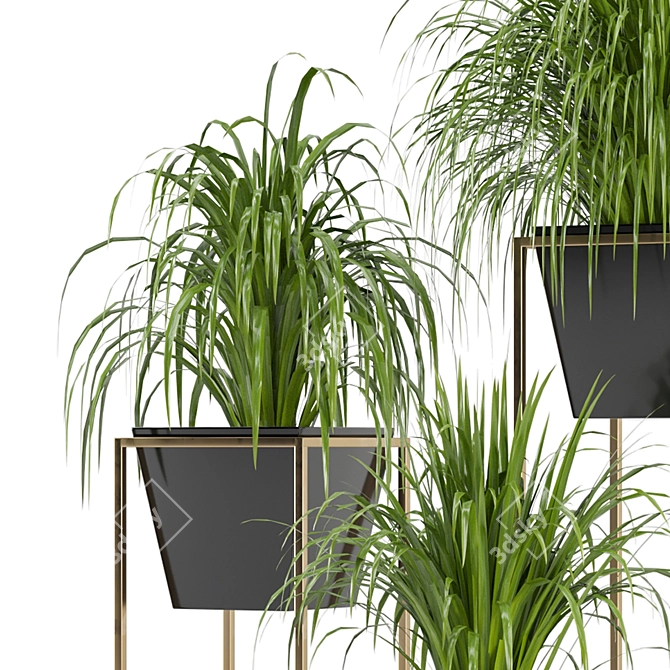 Modern Indoor Plants: Ferm Living Bau Pot Set 3D model image 4