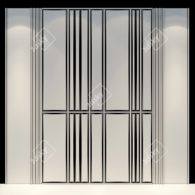 Elegant Illumination: Deta Wall Panel 3D model image 2