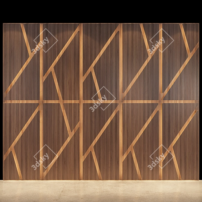 Elegant Illumination: Deta Wall Panel 3D model image 3