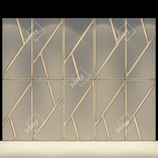 Elegant Illumination: Deta Wall Panel 3D model image 4