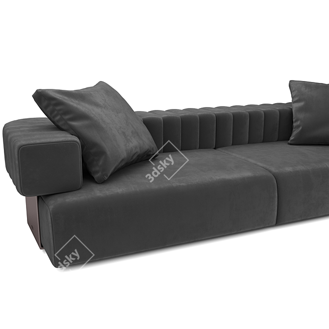 Elegant Fendi Casa Truman Sofa 3D model image 3