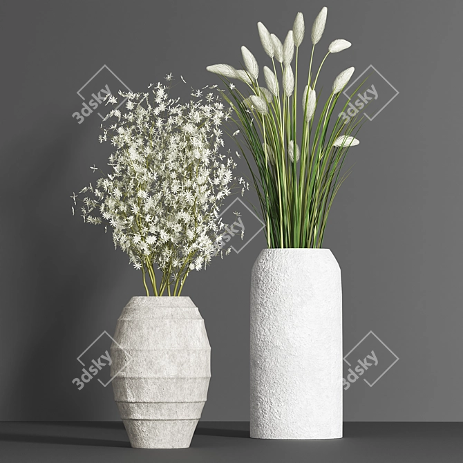 Premium Plant Bouquet: Collection 04 3D model image 2