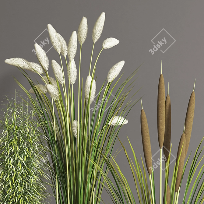 Premium Plant Bouquet: Collection 04 3D model image 5