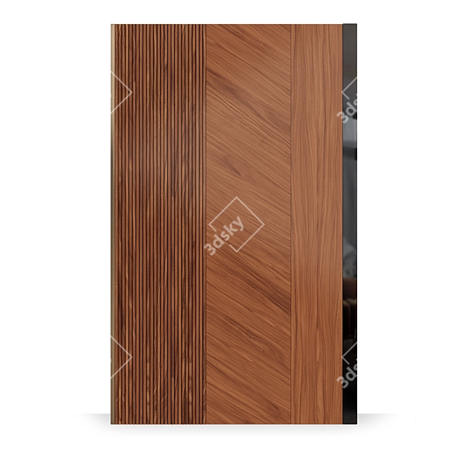 Stylish Brevitas Wall Panels 3D model image 1