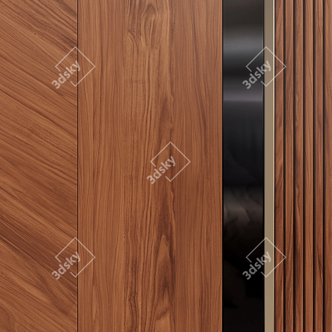 Stylish Brevitas Wall Panels 3D model image 3