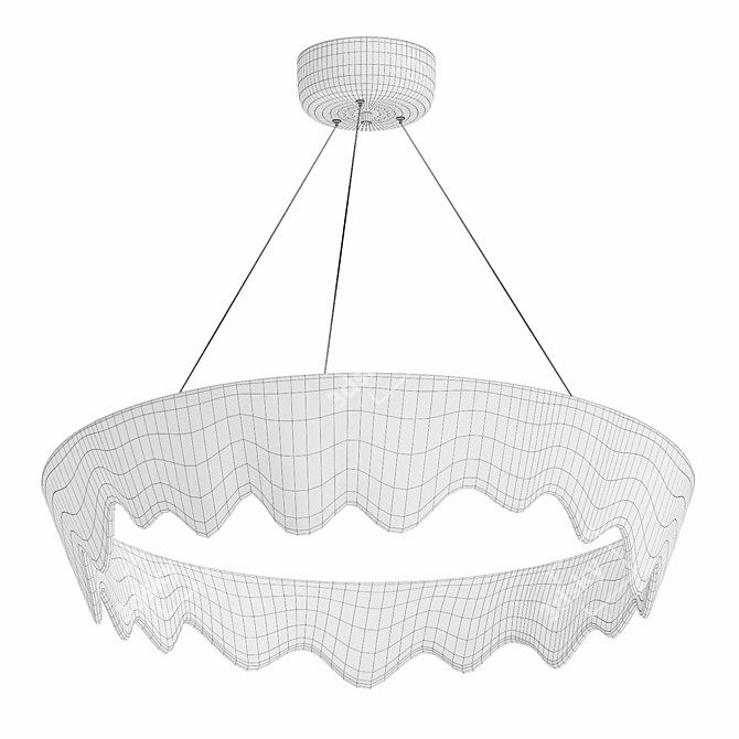 Elegant ODDLY C Lampatron Chandelier 3D model image 3