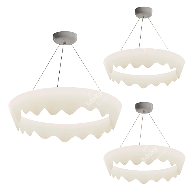 Elegant ODDLY C Lampatron Chandelier 3D model image 5