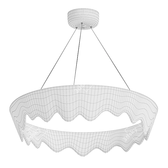 Elegant ODDLY C Lampatron Chandelier 3D model image 6