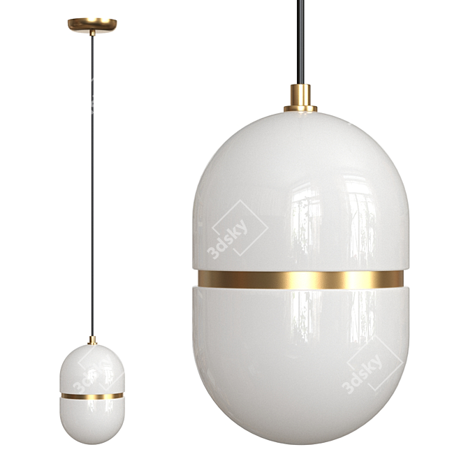 ALTON Design Lamps: Message Me, Unique Dimensions 3D model image 1