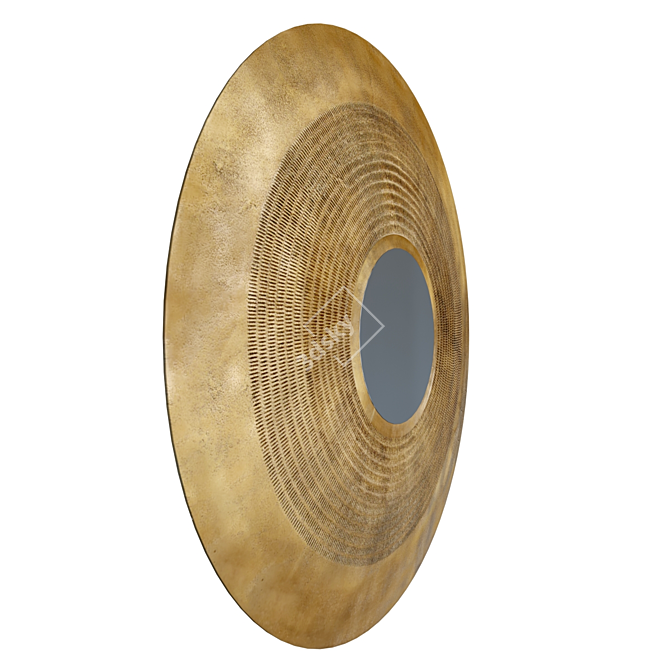 Bronze Concave Mirror 3D model image 3