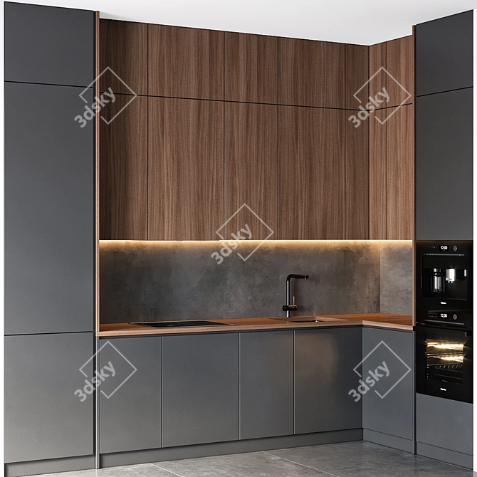 Miele Kitchen Set - Polys: 195.419 3D model image 1