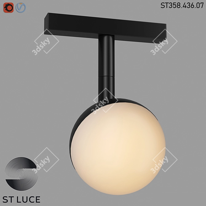 Modern Magnetic Track Light ST358 3D model image 3