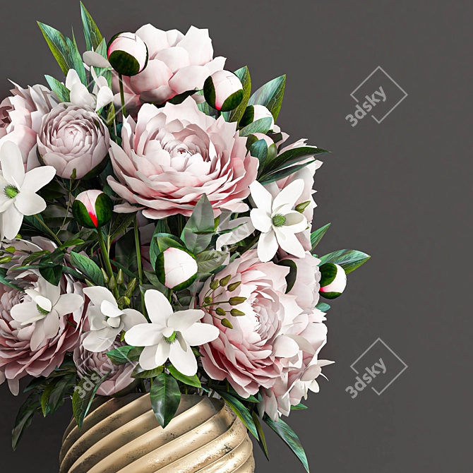 Indoor Bouquet Collection: 112 Varieties 3D model image 2